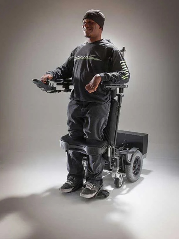 Man Using Redman Power Chair
