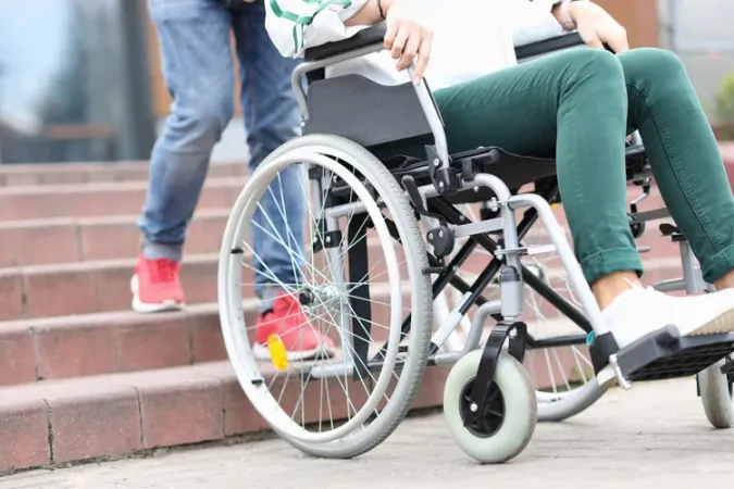 get a disabled person downstairs