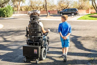 navigating through challenges on power chair