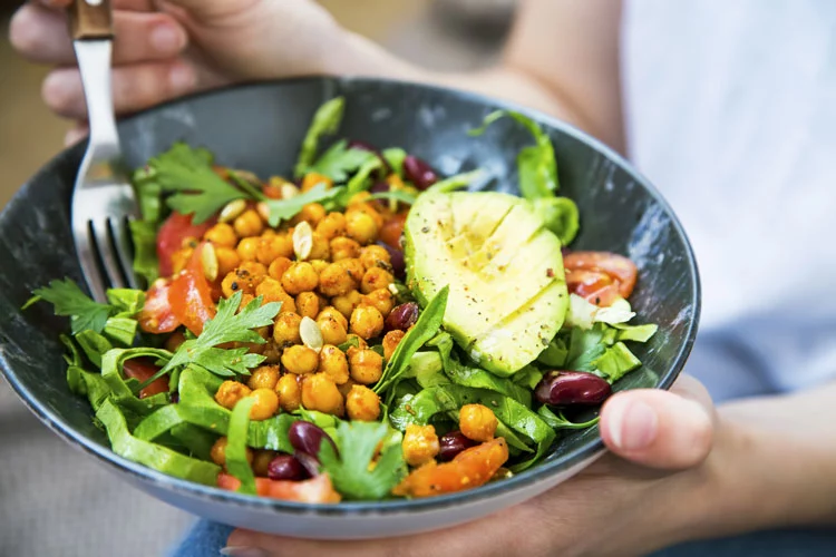 bowl full of healthy food